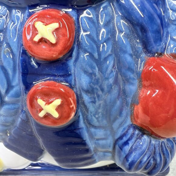 Homespun Holiday Collection Blue Snowman Four Cup Teapot Christmas Holidays - Picture 4 of 14